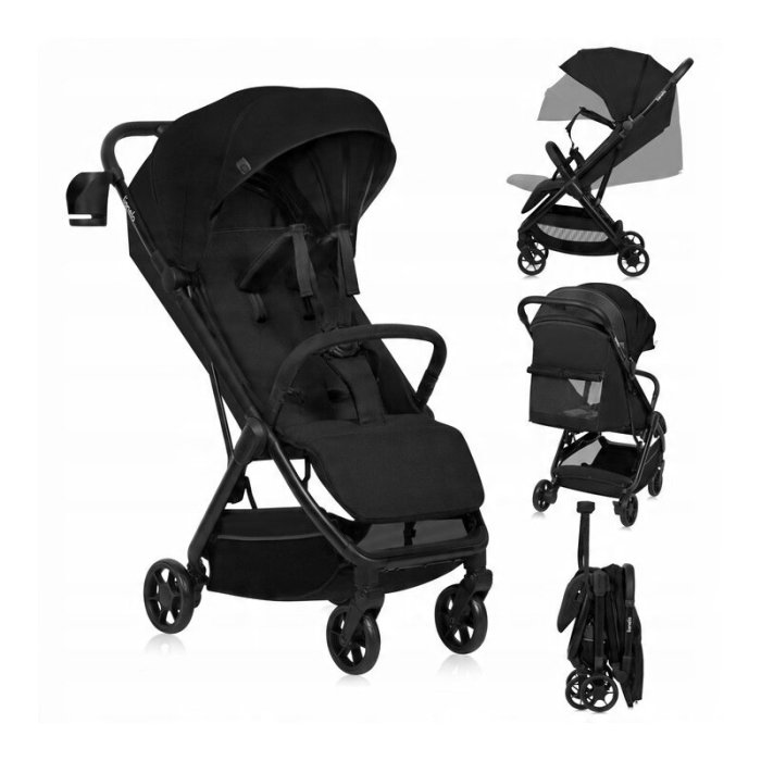 Carucior sport, Lionelo, Julie Air, Greutate redusa - 7.5 kg, Sustine 22 kg, 6 luni+, Capotina impermeabila, Protectie [4]