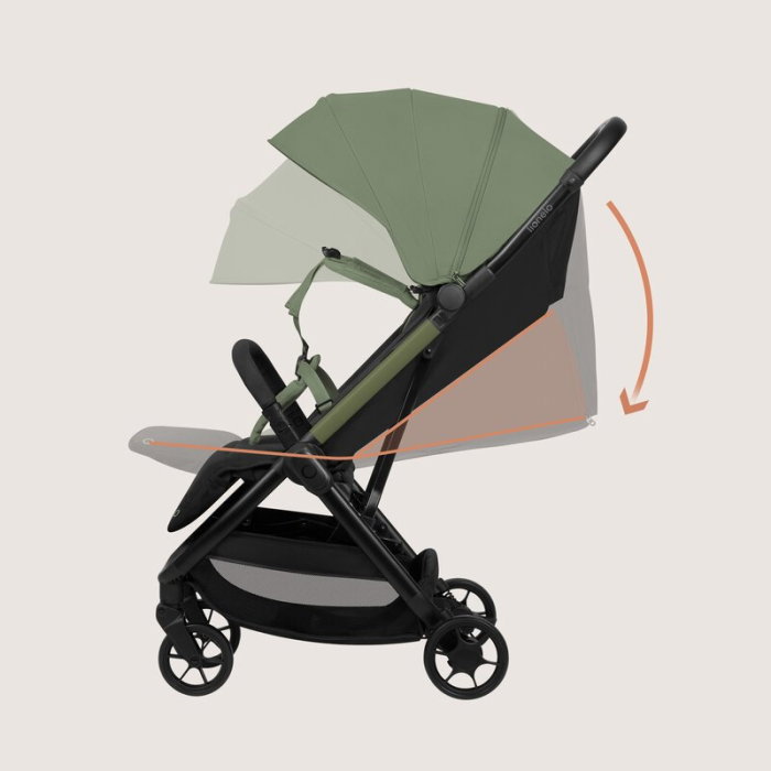 Carucior sport, Lionelo, Julie Air, Greutate redusa - 7.5 kg, Sustine 22 kg, 6 luni+, Capotina impermeabila, Protectie SPF 50+, Include suport sticla, Pliere compacta pentru calatorii, Verde Sage [11]