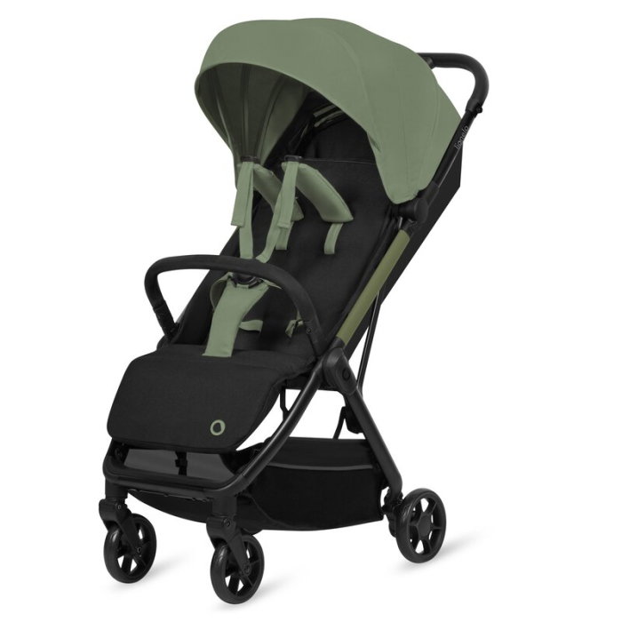 Carucior sport, Lionelo, Julie Air, Greutate redusa - 7.5 kg, Sustine 22 kg, 6 luni+, Capotina impermeabila, Protectie SPF 50+, Include suport sticla, Pliere compacta pentru calatorii, Verde Sage [21]