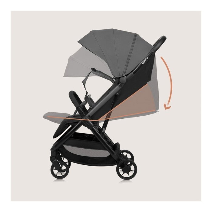 Carucior sport, Lionelo, Julie Air, Greutate redusa - 7.5 kg, Sustine 22 kg, 6 luni+, Capotina impermeabila, Protectie [14]