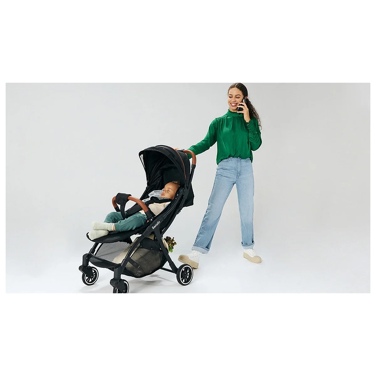 Carucior sport, Lionelo, Julie One, De la nastere, Greutate redusa, Cu accesorii, Cadru din aluminiu, 0-22 kg, Pliere [17]