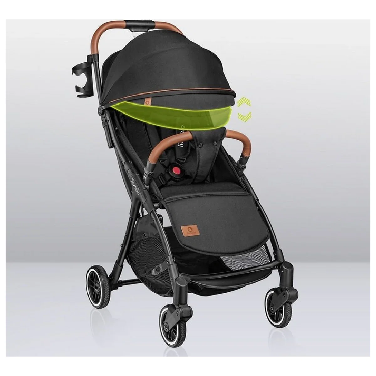 Carucior sport, Lionelo, Julie One, De la nastere, Greutate redusa, Cu accesorii, Cadru din aluminiu, 0-22 kg, Pliere [24]