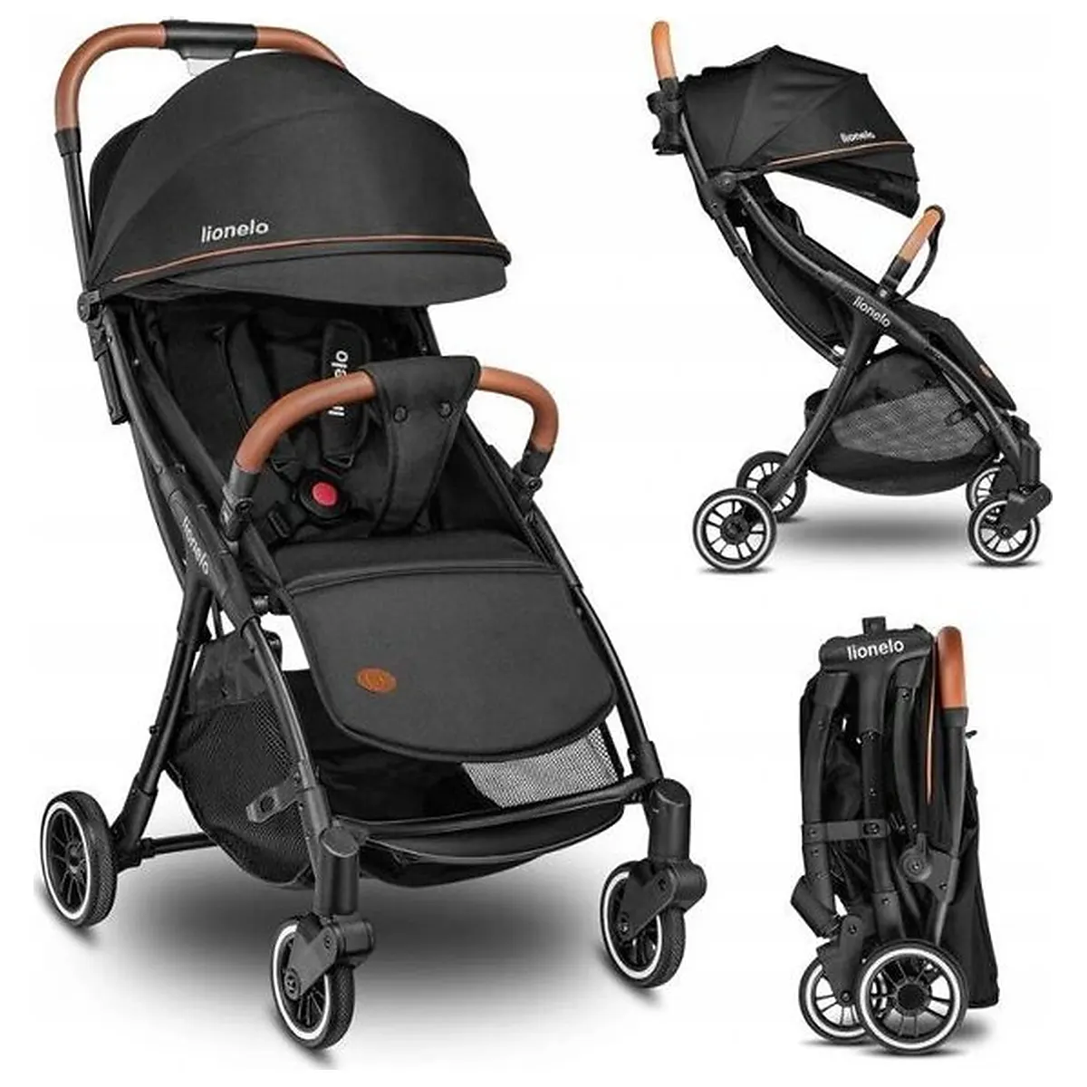 Carucior sport, Lionelo, Julie One, De la nastere, Greutate redusa, Cu accesorii, Cadru din aluminiu, 0-22 kg, Pliere [4]