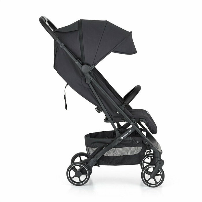 Carucior sport, Petite&Mars, Fly, Pliere compacta, Spatar reglabil pana la pozitie de somn, Suport picioare reglabil, Copertina cu protectie UPF40+, Suport pahar inclus, Pana la 22 kg, 0 luni+, Negru [7]