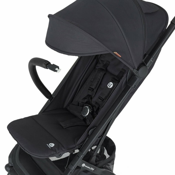 Carucior sport, Petite&Mars, Fly, Pliere compacta, Spatar reglabil pana la pozitie de somn, Suport picioare reglabil, Copertina cu protectie UPF40+, Suport pahar inclus, Pana la 22 kg, 0 luni+, Negru [10]