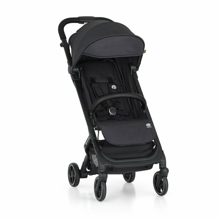 Carucior sport, Petite&Mars, Fly, Pliere compacta, Spatar reglabil pana la pozitie de somn, Suport picioare reglabil, Copertina cu protectie UPF40+, Suport pahar inclus, Pana la 22 kg, 0 luni+, Negru [5]