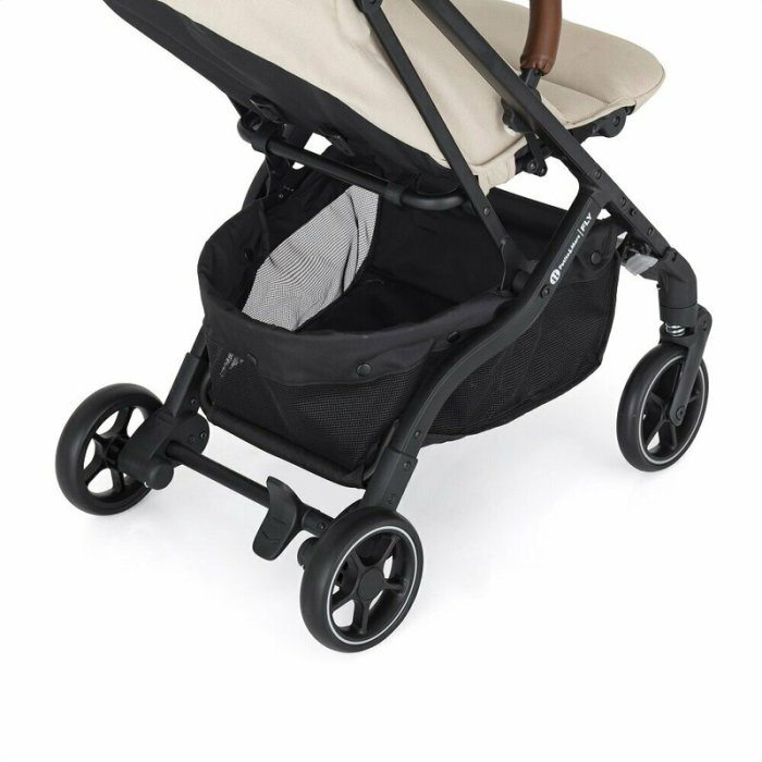 Carucior sport, Petite&Mars, Fly, Pliere compacta, Spatar reglabil pana la pozitie de somn, Suport picioare reglabil, Copertina cu protectie UPF40+, Suport pahar inclus, Pana la 22 kg, 0 luni+, Bej [14]