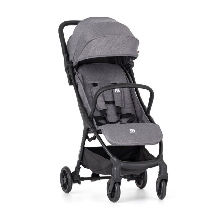 Carucior sport, Petite&Mars, Pax Ultimate, Compact - 7 kg, Spatar ajustabil, Suport picioare reglabil, Pliere tip carte, 6-36 luni, Pana la 22 kg, Gri [3]
