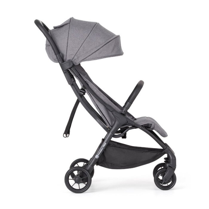 Carucior sport, Petite&Mars, Pax Ultimate, Compact - 7 kg, Spatar ajustabil, Suport picioare reglabil, Pliere tip carte, 6-36 luni, Pana la 22 kg, Gri [5]
