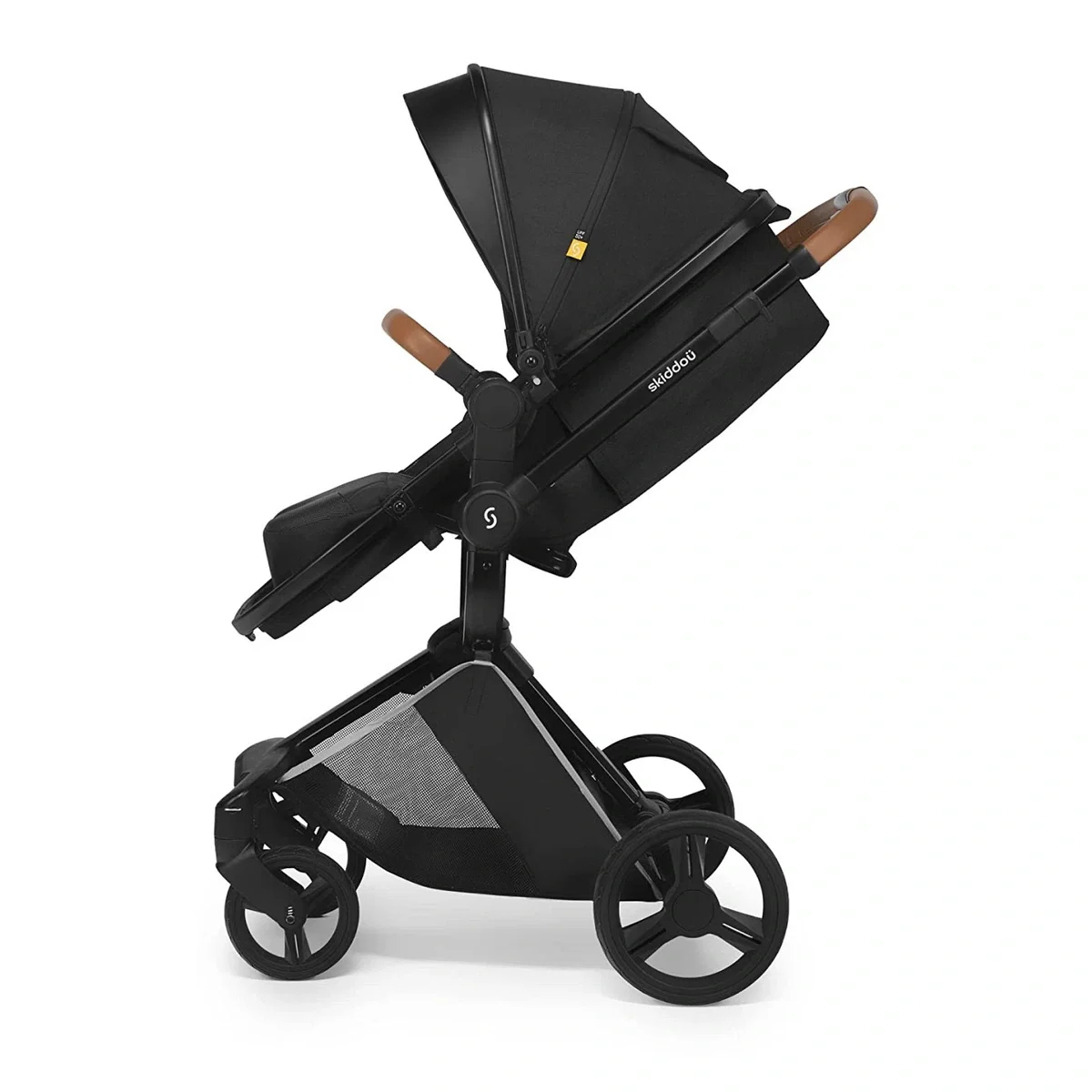 Carucior transformabil 2 in 1 Skiddou Nasjo Onyx, Negru [8]