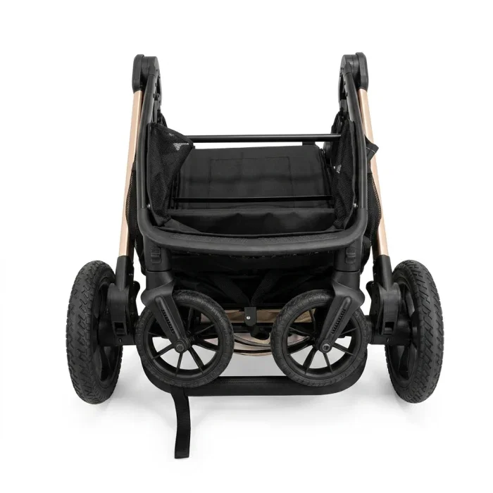 Carucior transformabil 2 in 1, Appekids Elite, de la naștere până la 22 kg, sezut reversibil, cadru usor, compatibil scoici auto, include gentuta, husa picioare, husa ploaie, plasa anti-insecte, Sand [7]