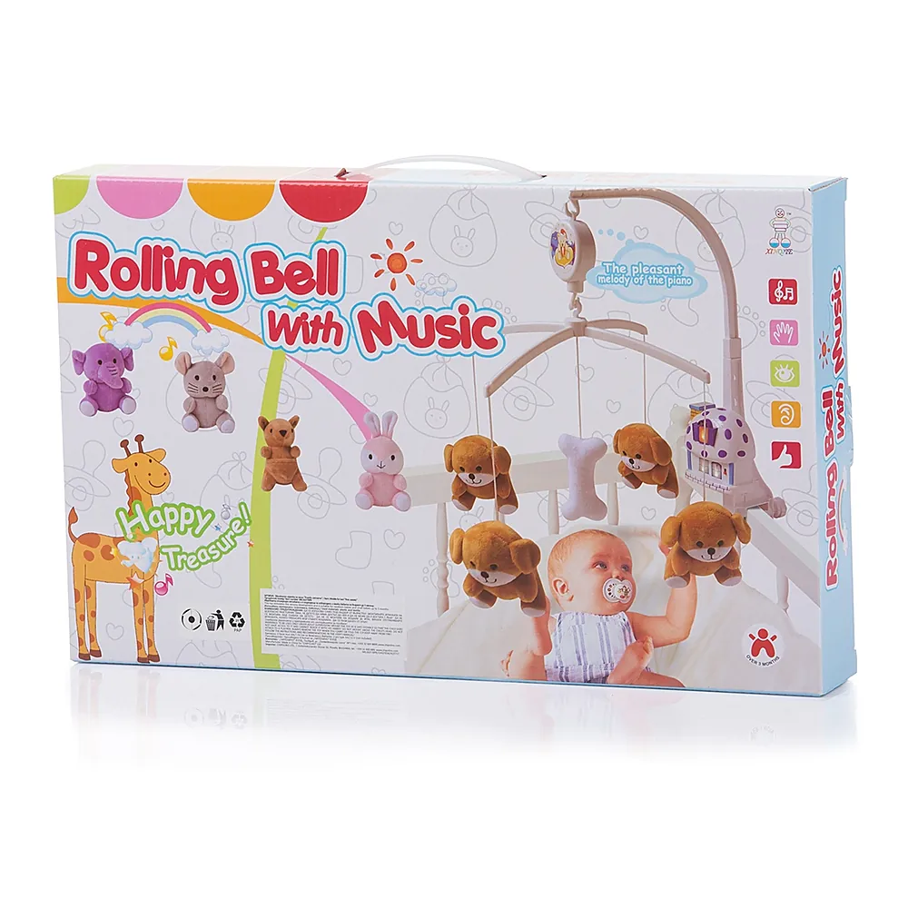 Carusel muzical pentru patut Chipolino Pink rabbits [2]