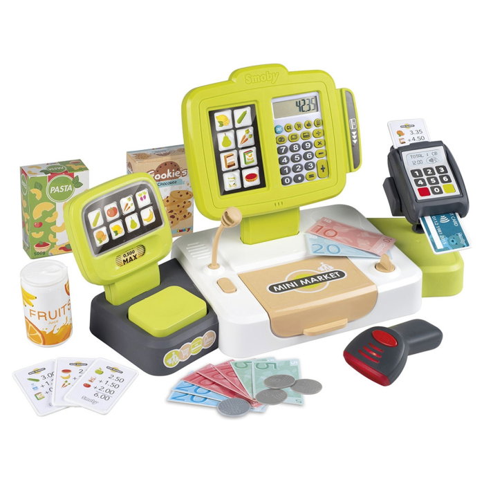 Casa de marcat Smoby Large Cash Register verde 3 ani + [1]