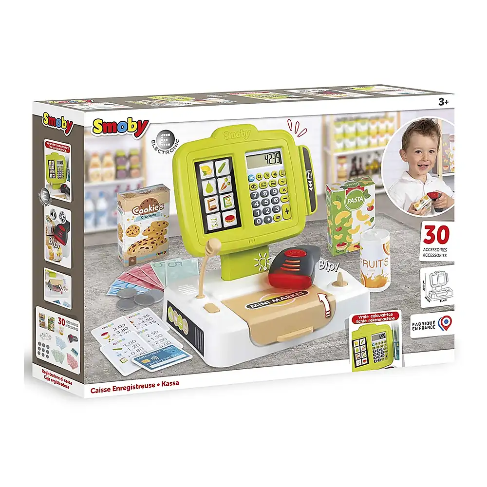 Casa de marcat Smoby Small Cash Register verde 3 ani + [7]