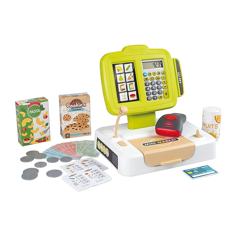 Casa de marcat Smoby Small Cash Register verde 3 ani + [1]