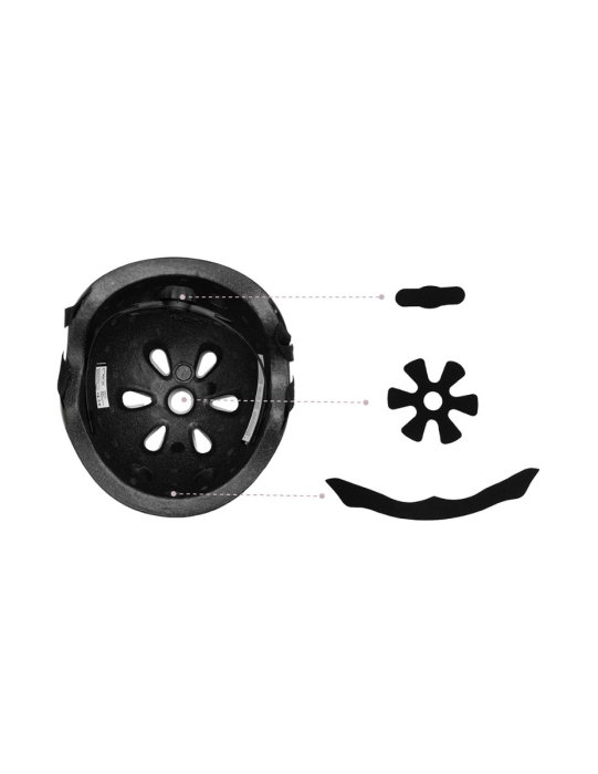 Casca bicicleta copii, Momi, reglabila 48 - 55 cm - Black Matt [4]