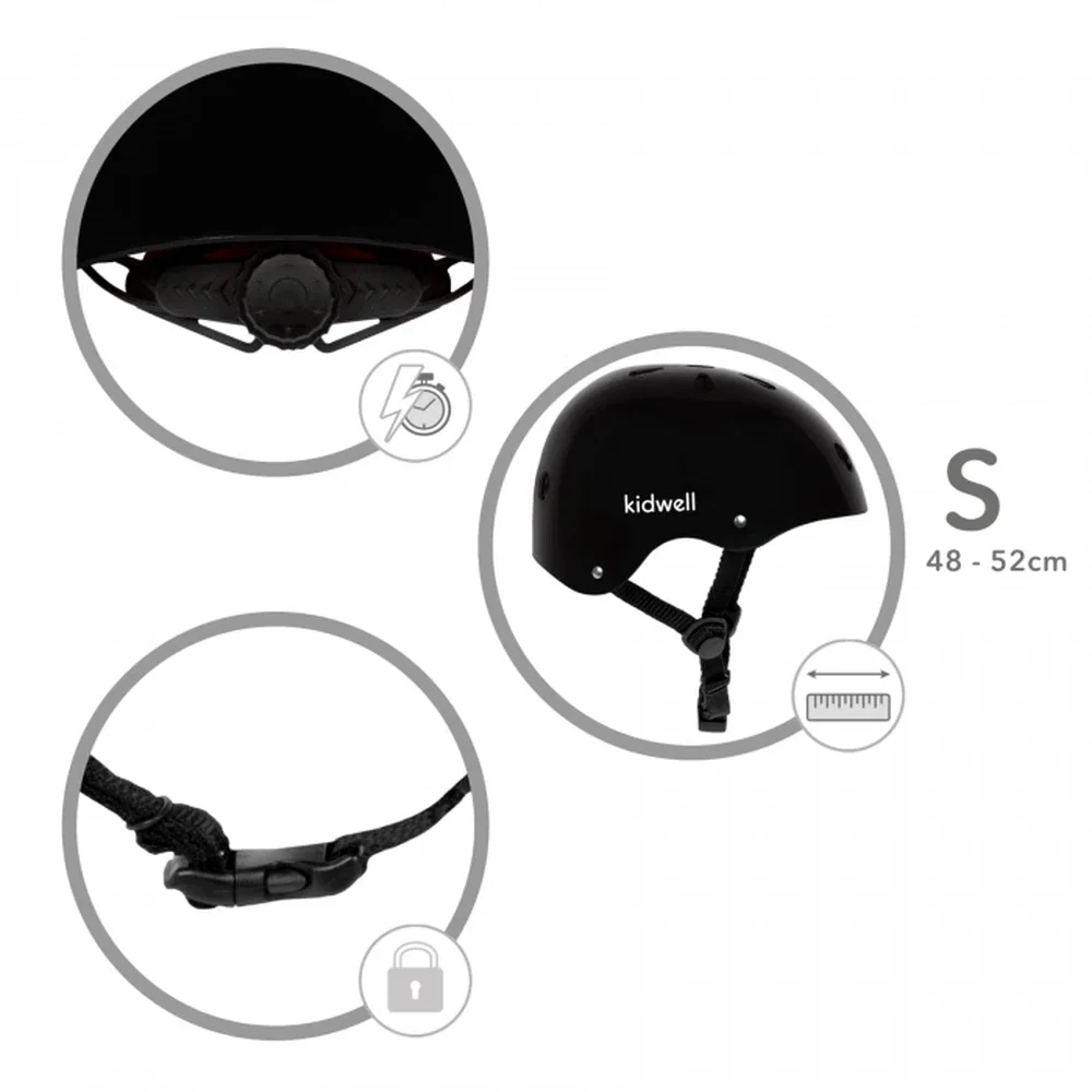 Casca de protectie Kidwell ORIX II, marimea S 48-52 cm - Black [5]