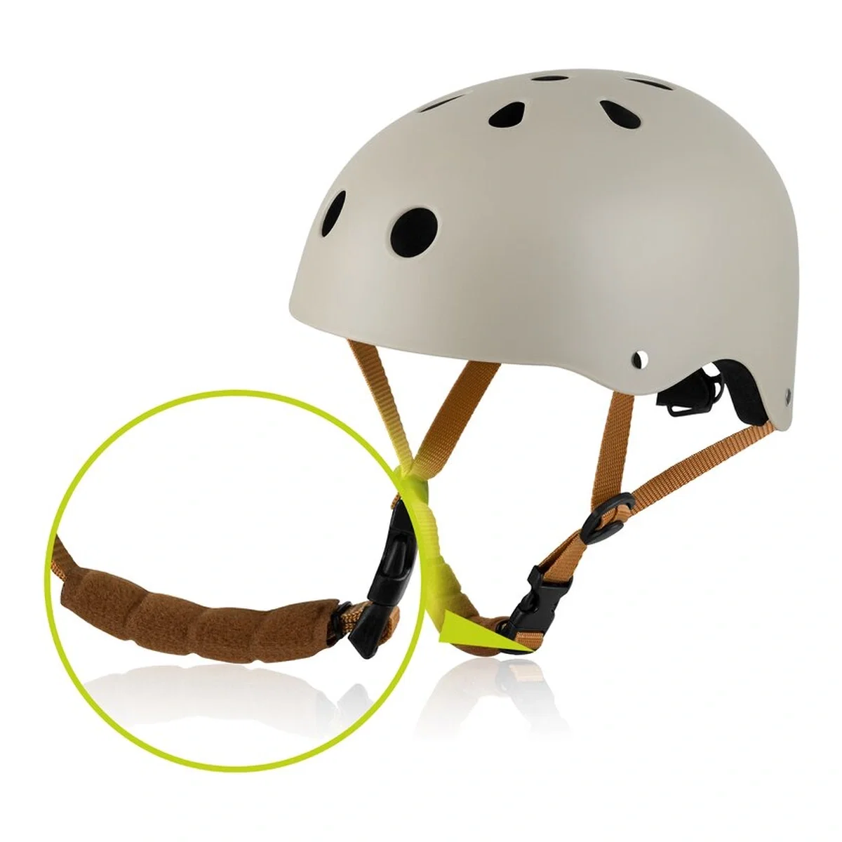 Casca , Lionelo, Reglabila 50-56 cm, Din ABS si EPS, Bej [5]