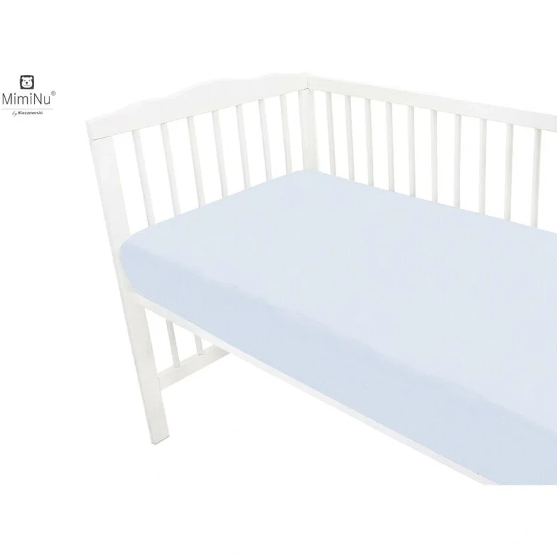 Cearceaf Jerse cu elastic, 140x70 cm - Light Blue MimiNu [2]