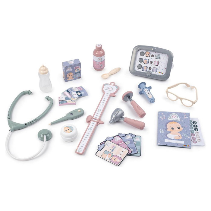 Centru de ingrijire pentru papusi Smoby Baby Care Center albastru cu accesorii 3 ani + [3]