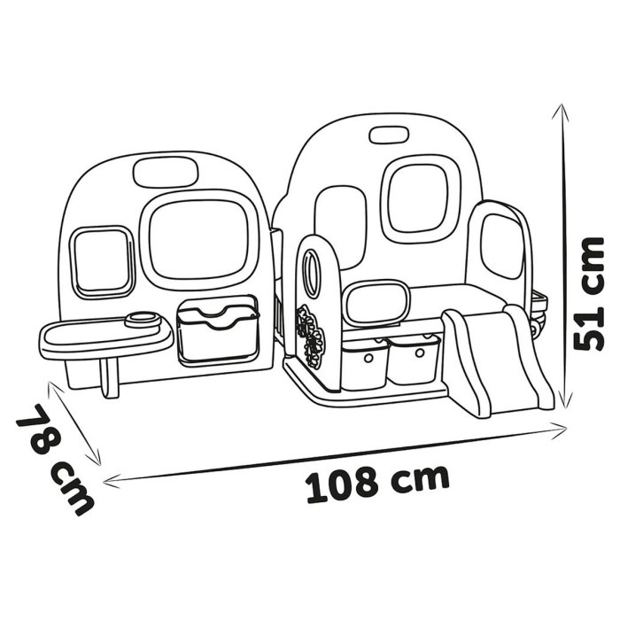 Centru de ingrijire pentru papusi Smoby Baby Care Childcare Center albastru roz cu accesorii 3 ani + [3]