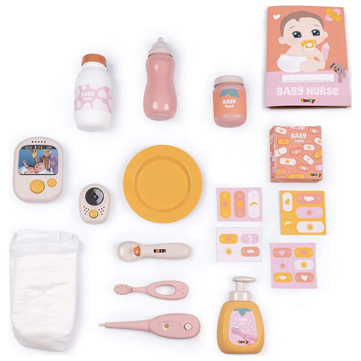 Centru de ingrijire pentru papusi Smoby Baby Nurse Cocoon Nursery 3 in 1 cu 16 accesorii 3 ani + [3]