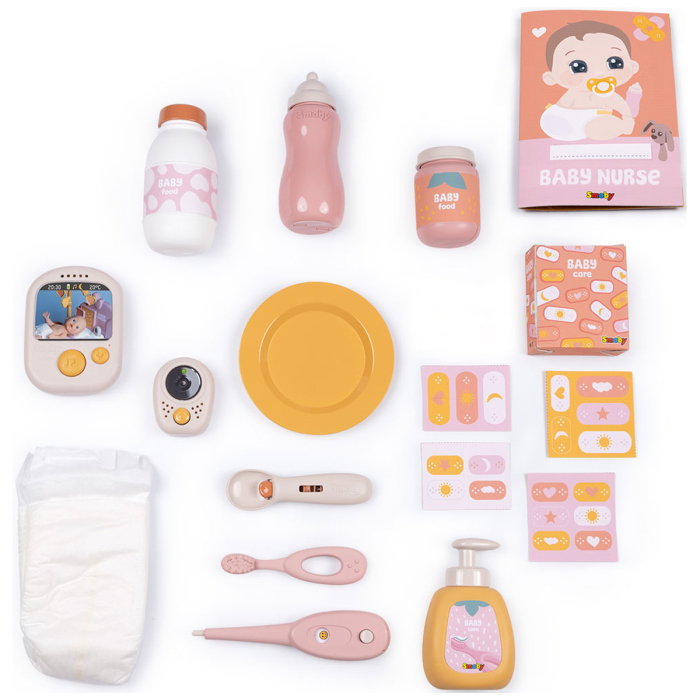 Centru de ingrijire pentru papusi Smoby Baby Nurse Cocoon Nursery 3 in 1 cu 16 accesorii 3 ani + [3]