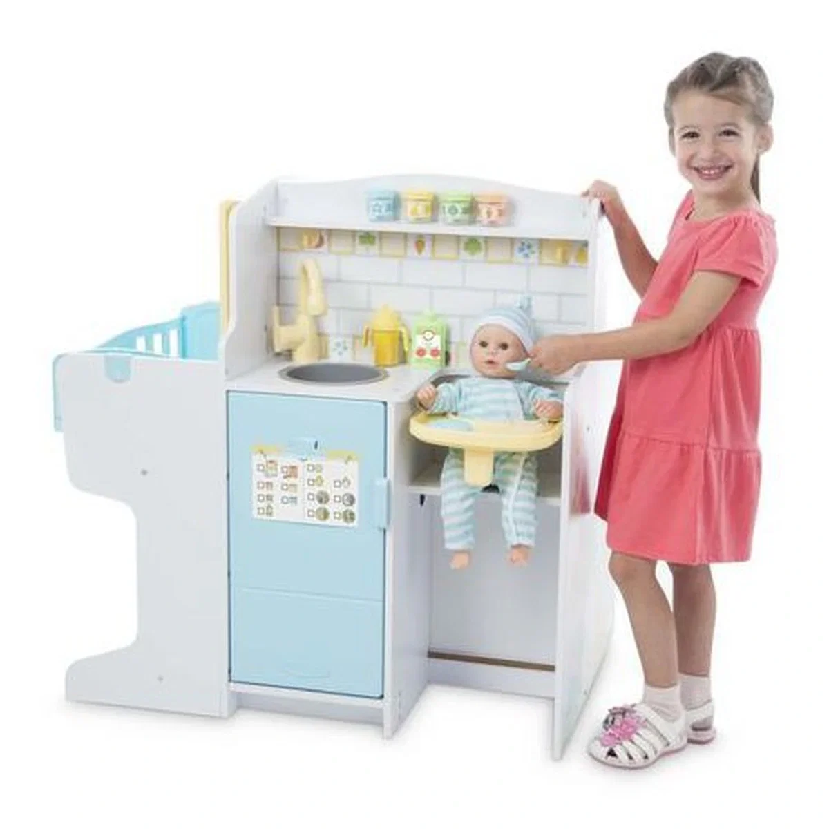 Centru de joaca Ingrijeste papusile Melissa & Doug 3 ani [2]