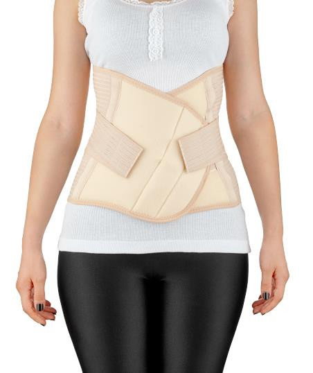 Centura abdominala post-natala reglabila Crem BabyJem Postpartum L-XL [4]