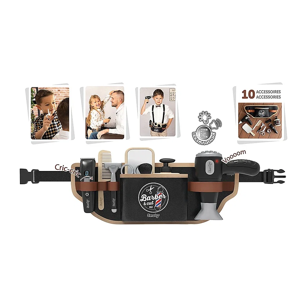 Centura frizer Smoby Barber and Cut negru cu accesorii 3 ani + [3]