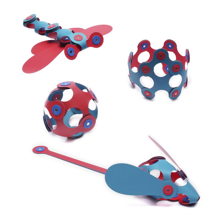 Clixo® joc magnetic de construit - Itsy Flamingo & Turcoaz (18 piese) [4]
