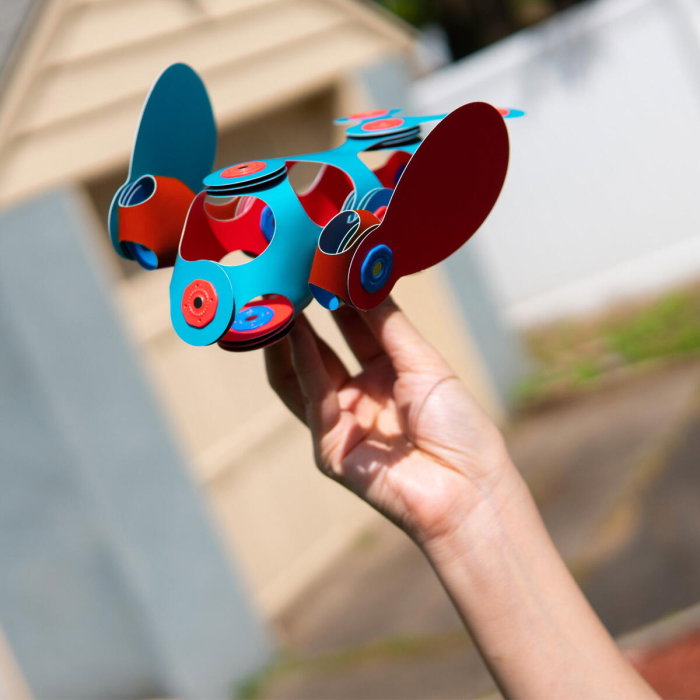Clixo® joc magnetic de construit - Itsy Flamingo & Turcoaz (18 piese) [5]