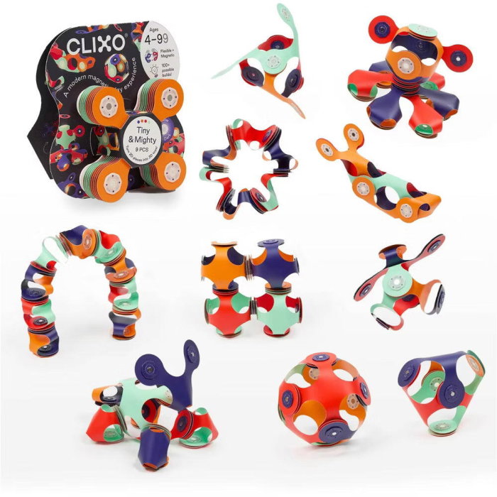 Clixo® joc magnetic de construit - Tiny & Mighty - Spatiul cosmic (9 piese) [2]