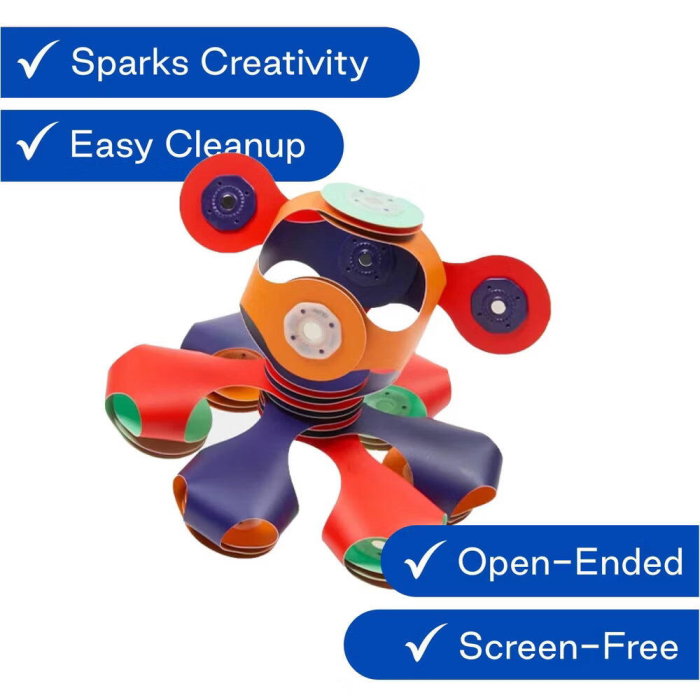 Clixo® joc magnetic de construit - Tiny & Mighty - Spatiul cosmic (9 piese) [5]
