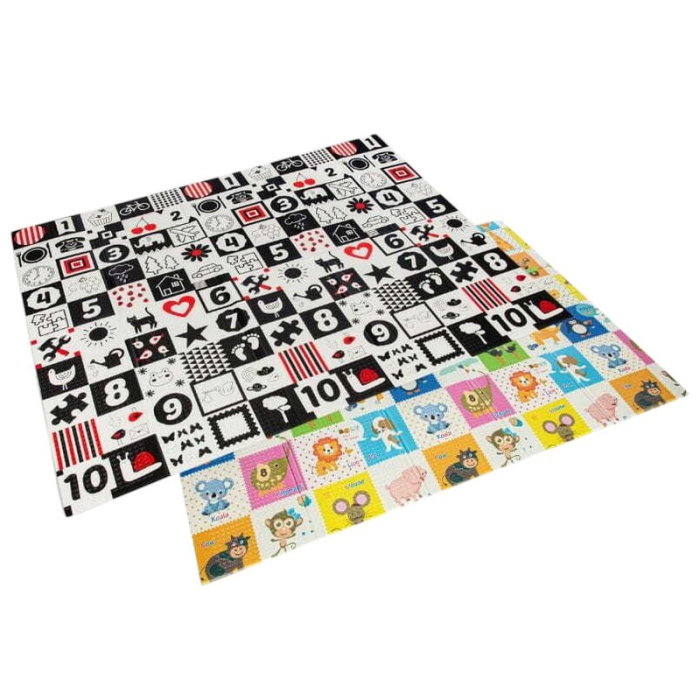 Covoras de joaca, Bocioland, Happy Day, Pliabil, Protectie impotriva loviturilor, Dimensiune mare, 200 x 150 cm, Cu [1]