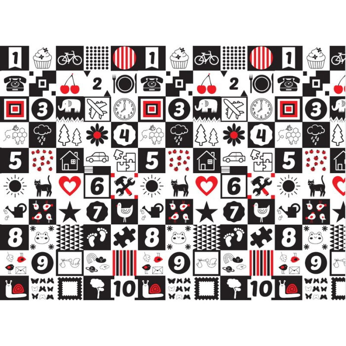 Covoras de joaca, Bocioland, Happy Day, Pliabil, Protectie impotriva loviturilor, Dimensiune mare, 200 x 150 cm, Cu [3]