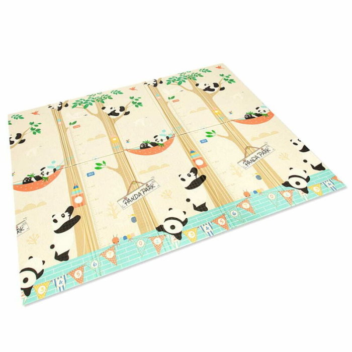 Covoras de joaca, Bocioland, Panda, Pliabil, Protectie impotriva loviturilor, Dimensiune mare, 180 x 150 cm, Cu [2]
