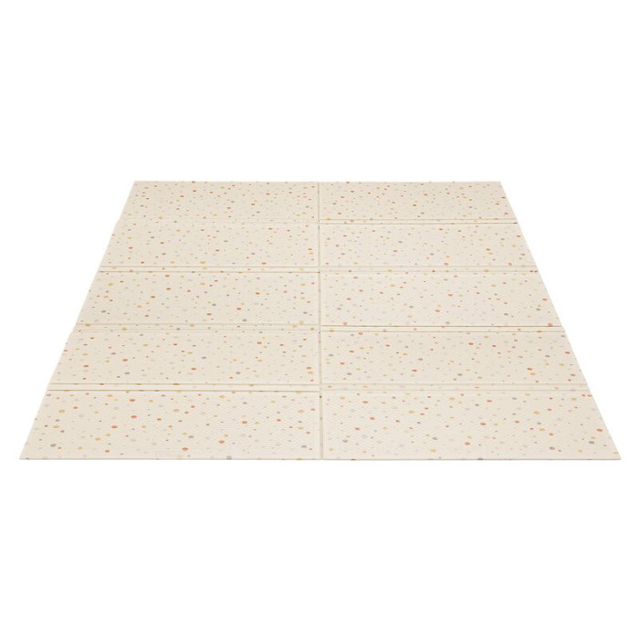 Covoras educativ, Lionelo, Zora, Din spuma XPE non-toxica, Cu doua fete, Suprafata antiderapanta, 180x200 cm, Grosime 1.5 cm, Pliabil, Include geanta pentru transport, Bej [5]