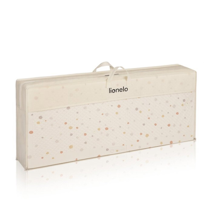 Covoras educativ, Lionelo, Zora, Din spuma XPE non-toxica, Cu doua fete, Suprafata antiderapanta, 180x200 cm, Grosime 1.5 cm, Pliabil, Include geanta pentru transport, Bej [7]