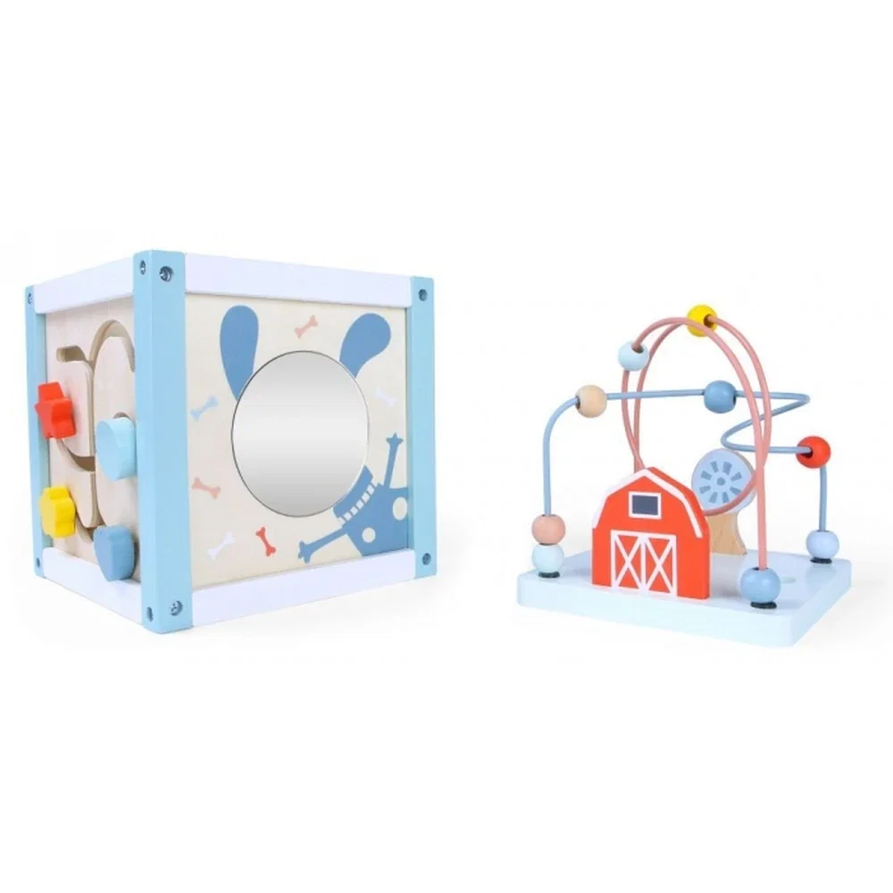 Cub educational din lemn Ecotoys 18 luni+ [3]