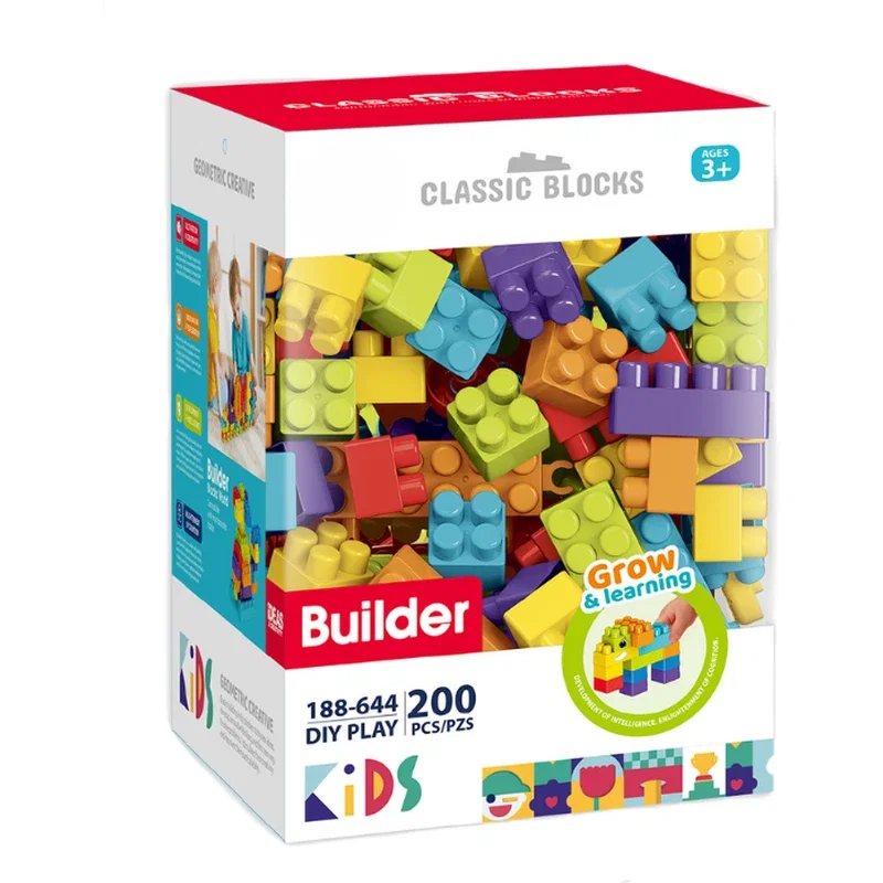 Cuburi de construit (200 piese) Bufnitel 3 ani+ [2]