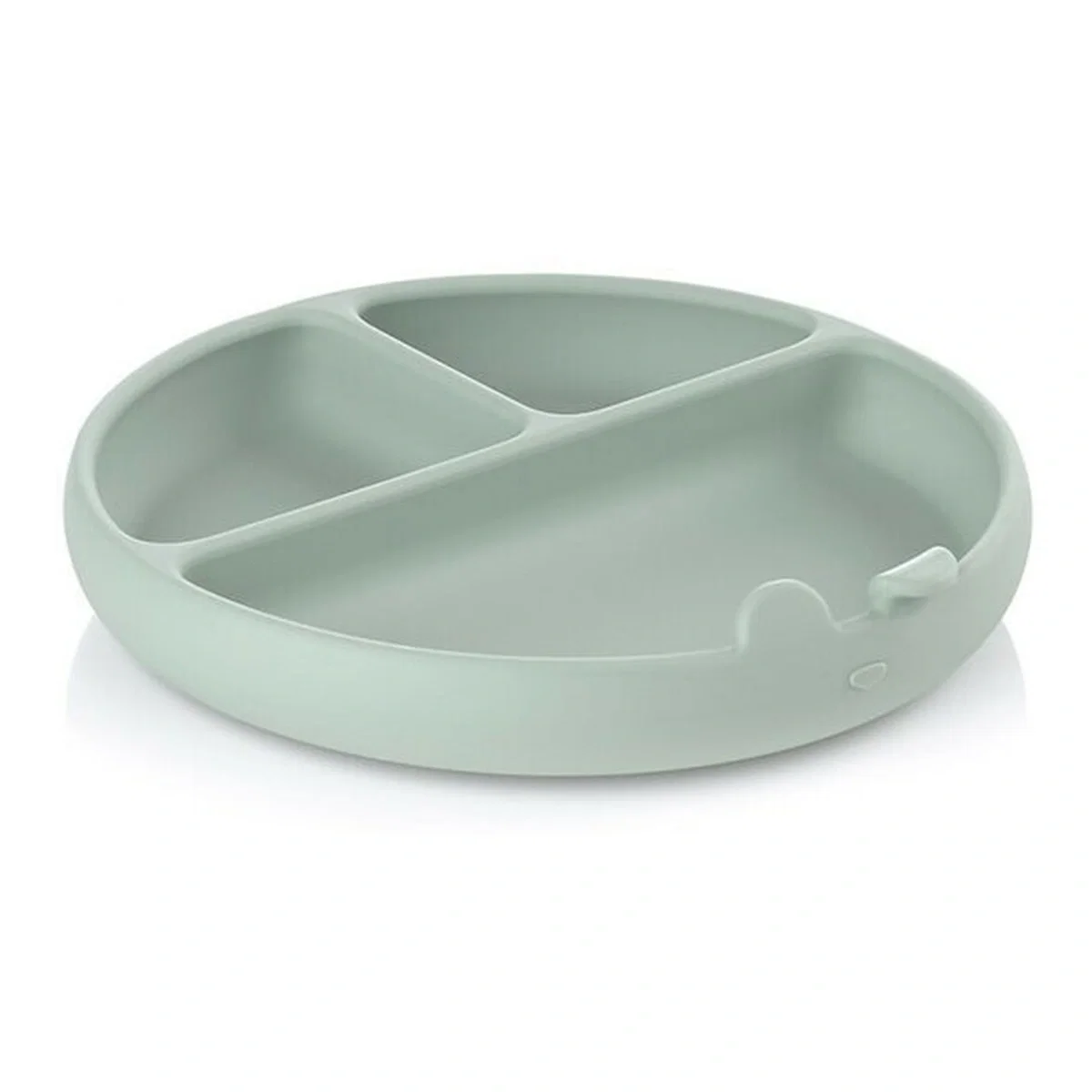 Farfurie BLW, Jane, Din silicon, Cu ventuze, 17 x 17 x 4 cm, BPA Free, Mint 4 luni [1]