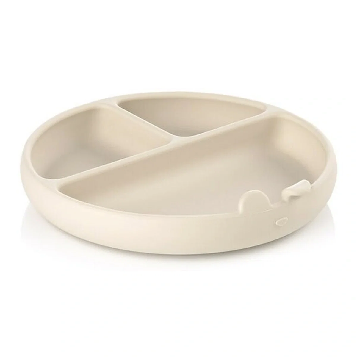 Farfurie BLW, Jane, Din silicon, Cu ventuze, 17 x 17 x 4 cm, BPA Free, Sand 4 luni [1]