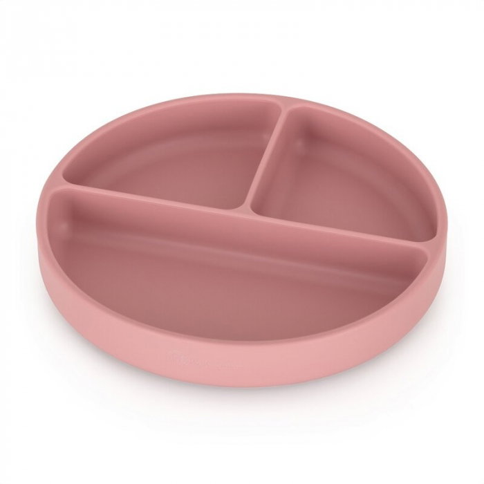 Farfurie compartimentata Take&Match, Rotunda, Cu ventuza si 3 compartimente, Silicon, Fara BPA, 500 ml, 6 luni+ [1]