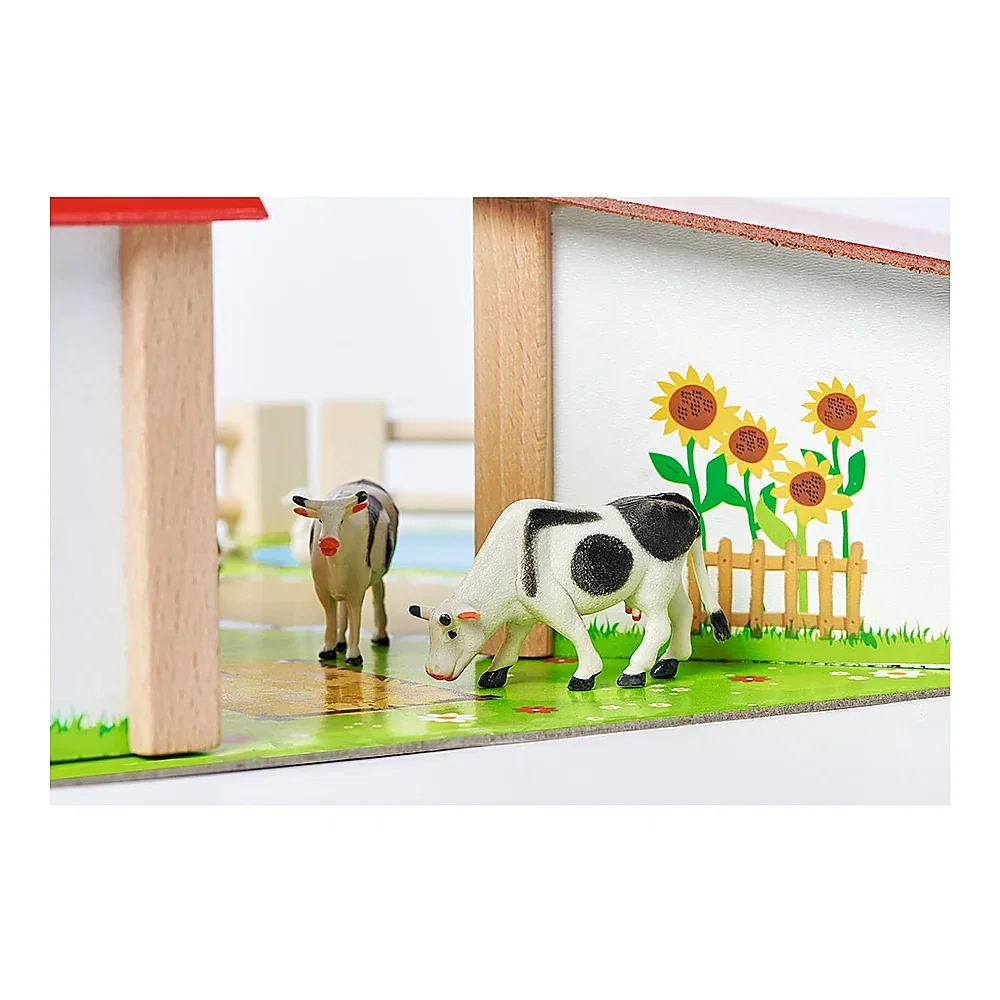 Ferma din lemn Eichhorn 51x36x17 cm cu 20 accesorii 3 ani [8]