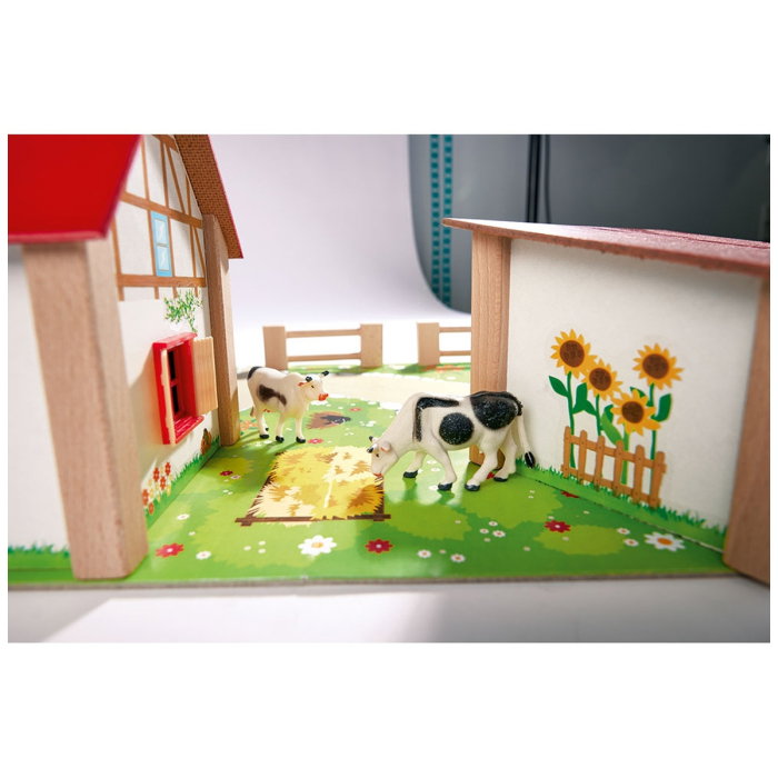 Ferma din lemn Eichhorn 51x36x17 cm cu 20 accesorii 3 ani [5]