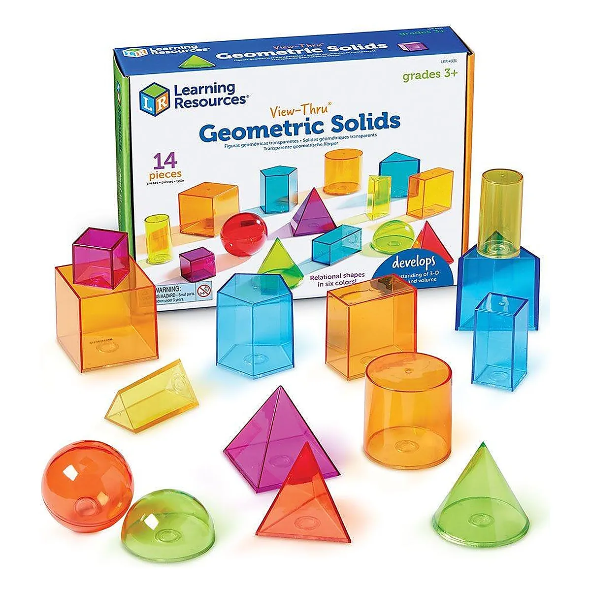 Forme geometrice colorate Learning Resources 12 ani [1]