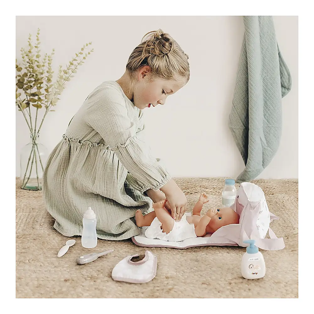 Gentuta de infasat pentru papusa Smoby Baby Nurse Changing Bag crem cu accesorii 3 ani + [5]