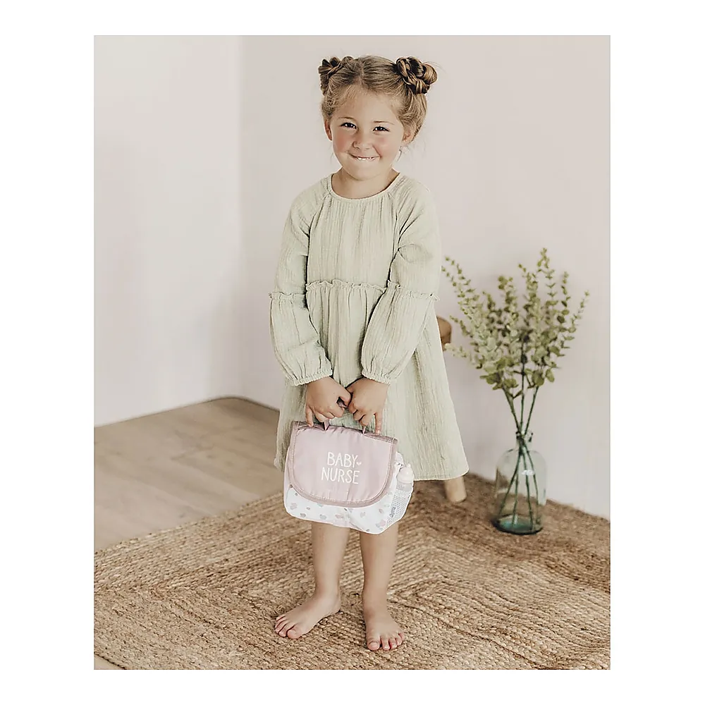 Gentuta de infasat pentru papusa Smoby Baby Nurse Changing Bag crem cu accesorii 3 ani + [6]