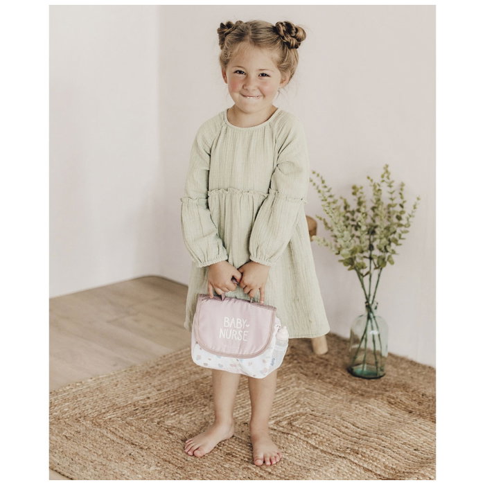 Gentuta de infasat pentru papusa Smoby Baby Nurse Changing Bag crem cu accesorii 3 ani + [6]